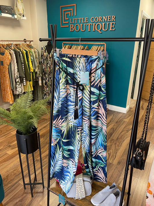 Silky Palm Tree Trousers
