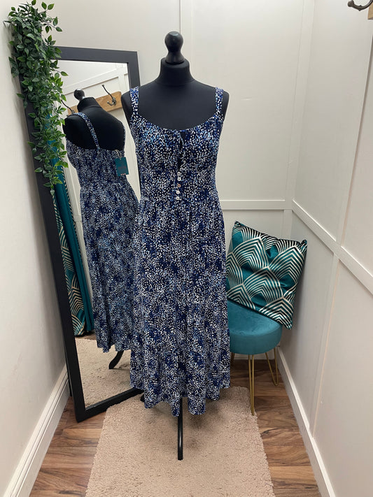 Printed Keyhole Dress