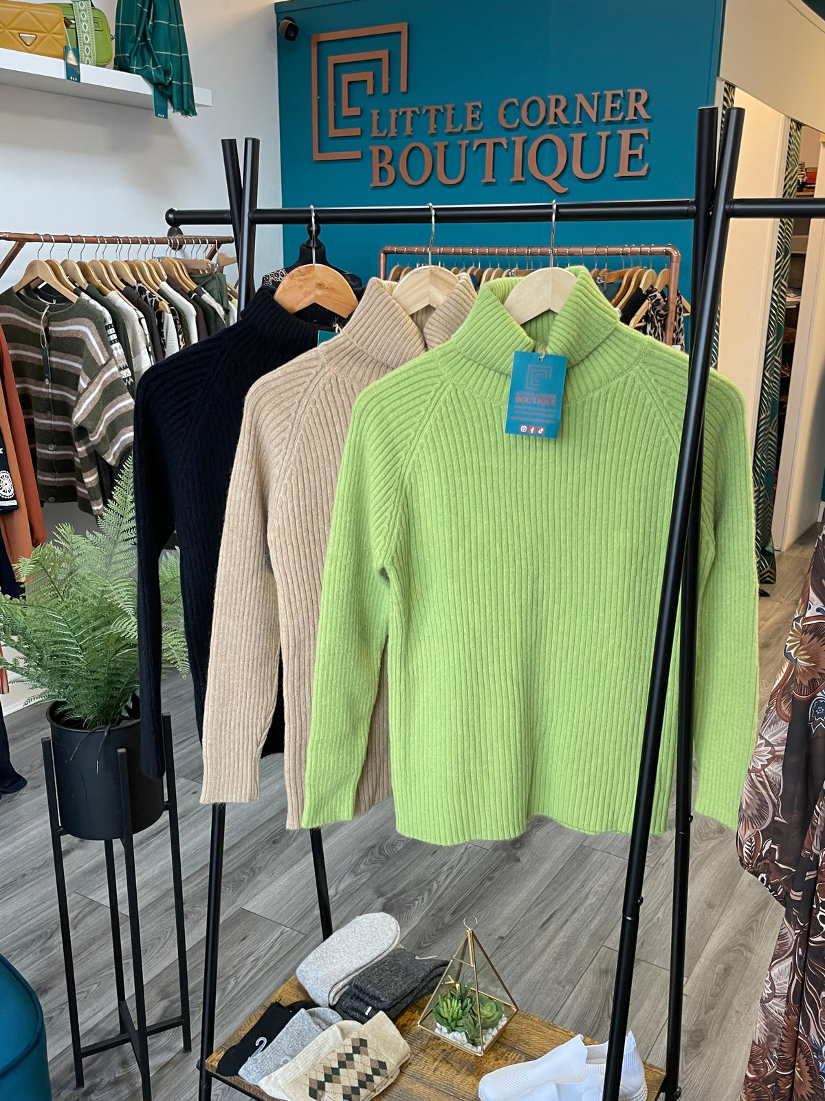 Ribbed Roll Neck Jumpers