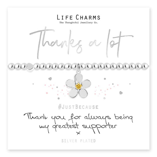 Life Charms Thanks A Lot Bracelet