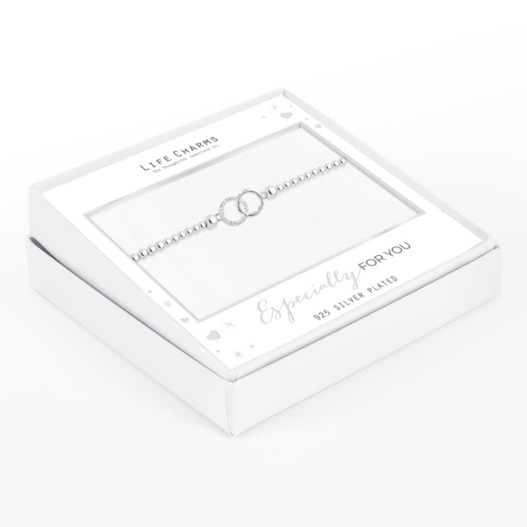 Life Charms Linked Circles Bracelet
