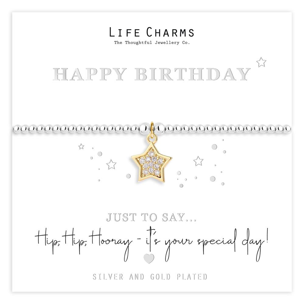 Life Charms Happy Birthday Bracelet