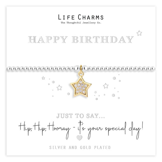Life Charms Happy Birthday Bracelet