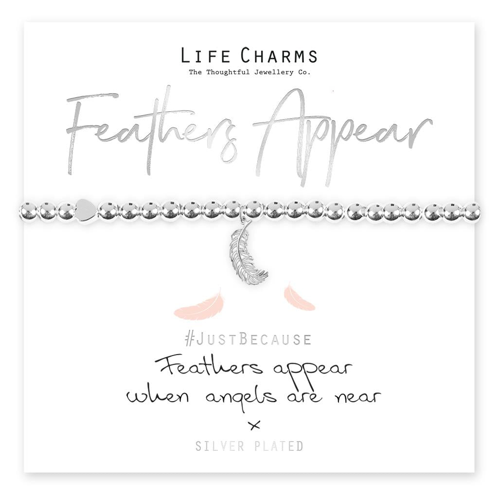 Life Charms Feathers Appear Bracelet