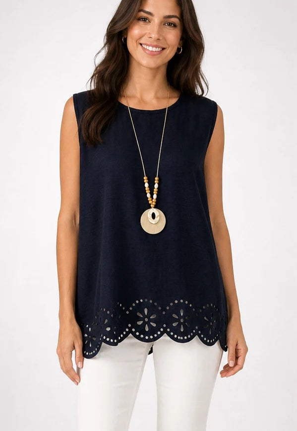 Scallop Hem Tops