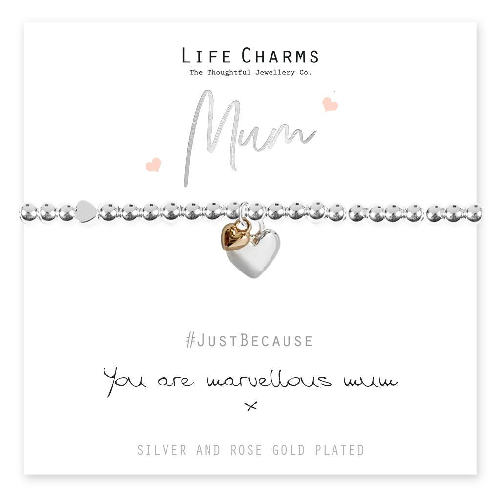Life Charms You Are Marvellous Mum Bracelet