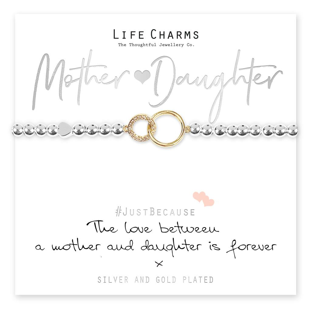 Life Charms Mother and Daughter Bracelet
