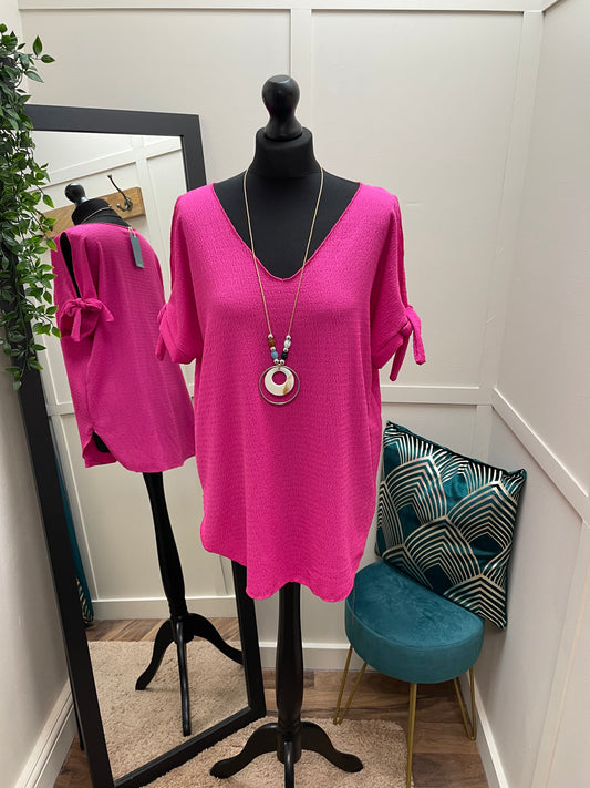 Open Shoulder Tied Tops