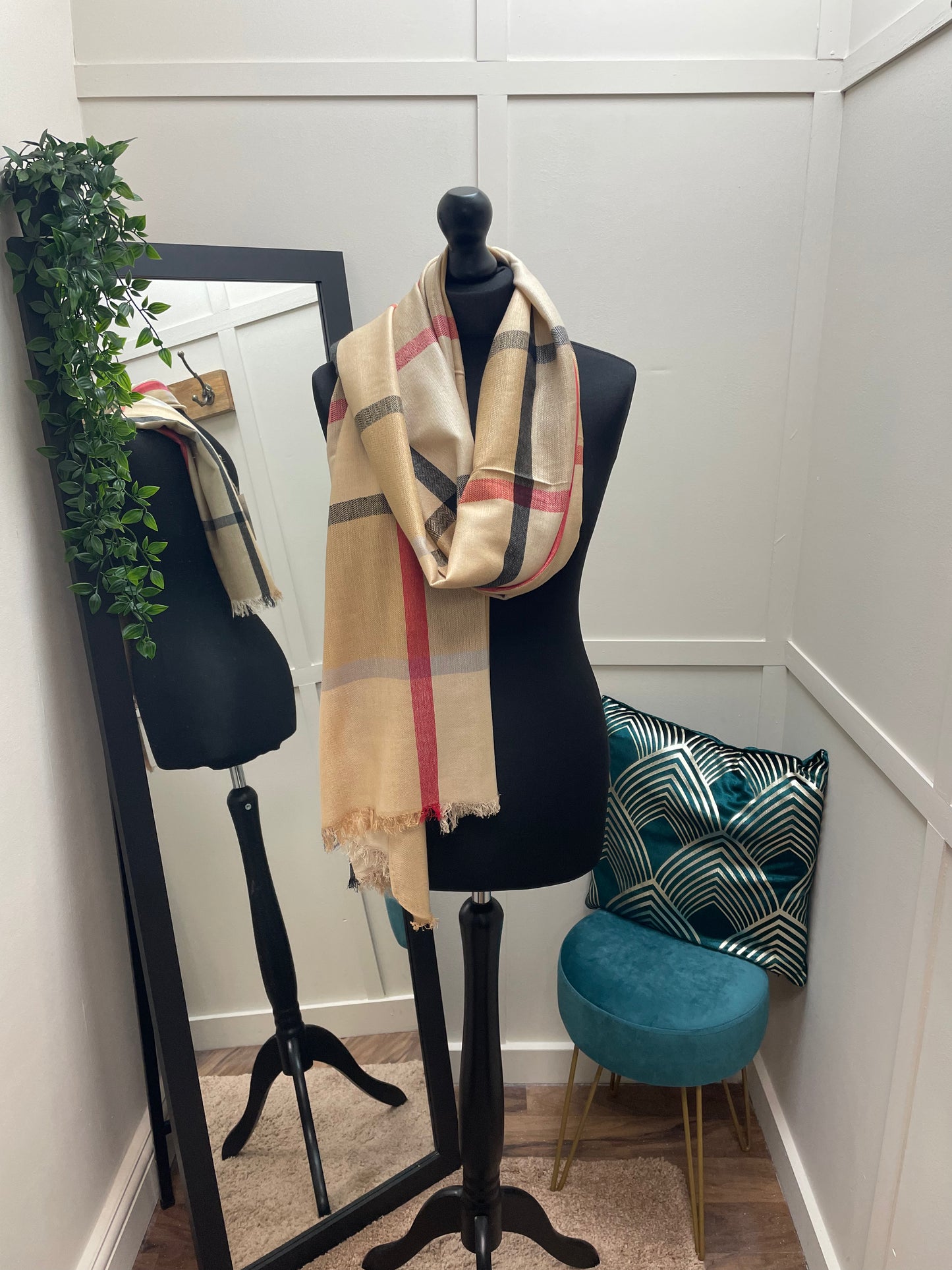 Check Blend Scarf