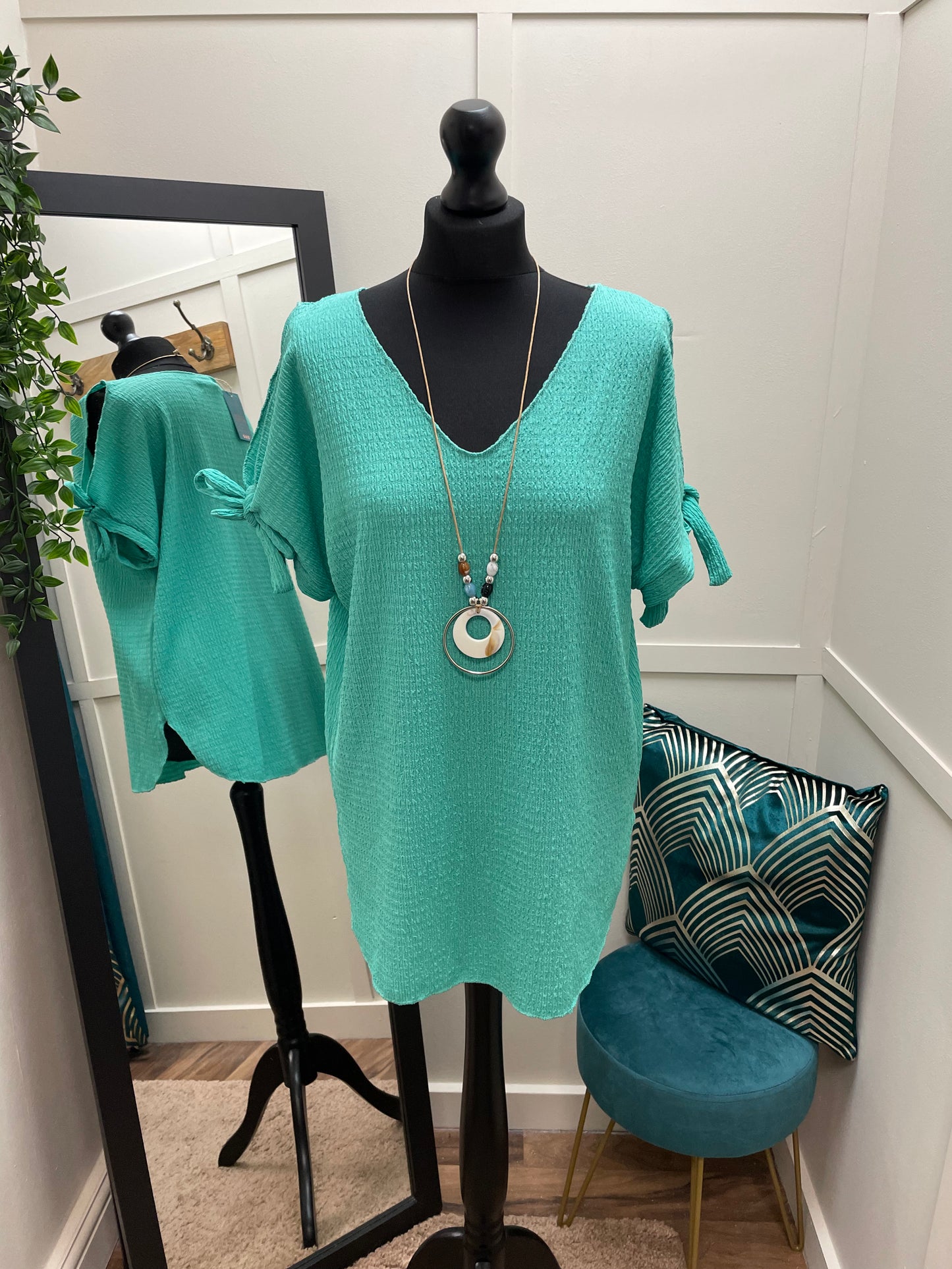 Open Shoulder Tied Tops